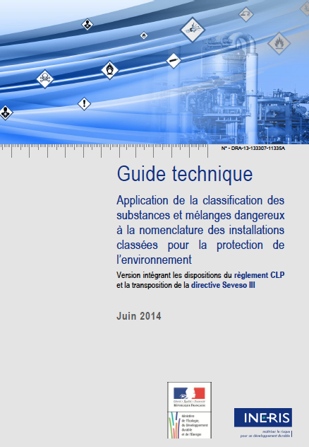 Guide technique classification des substances dangereuses
